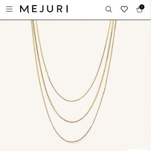Mejuri Triple Layer Gold Vermeil Necklace